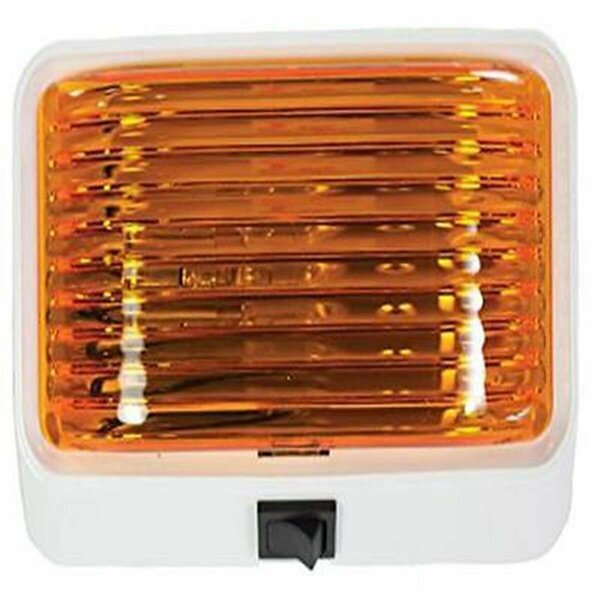 Arcon Amber Lens for Porch Light with Switch White Base ARC-18111